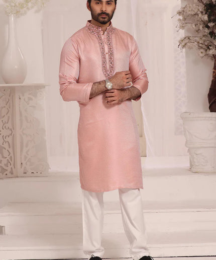 Cotton Candy Kurta Jamawar Set