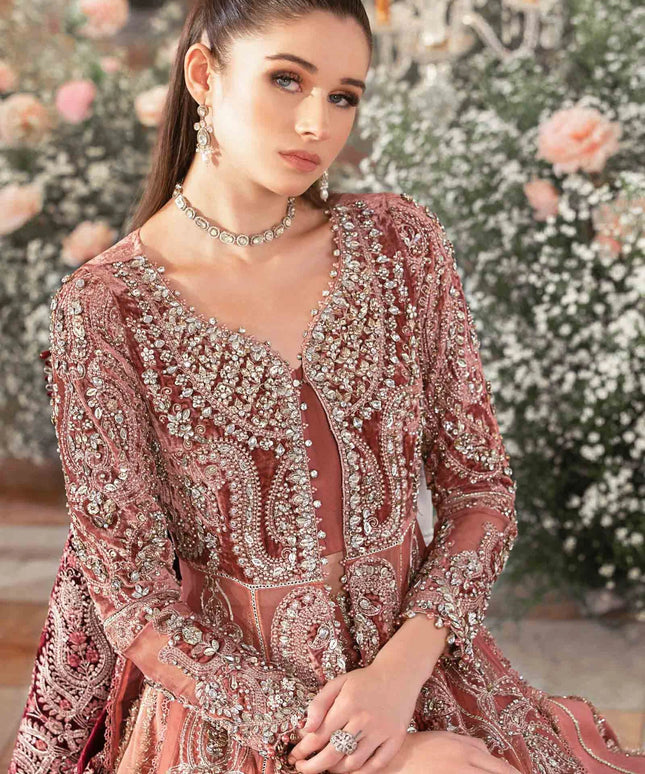 Maria B | Wedding Wear Hand Embellished Jacket Lehenga