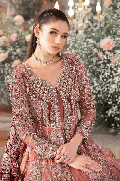 Maria B | Wedding Wear Hand Embellished Jacket Lehenga