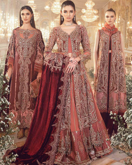 Maria B | Wedding Wear Hand Embellished Jacket Lehenga