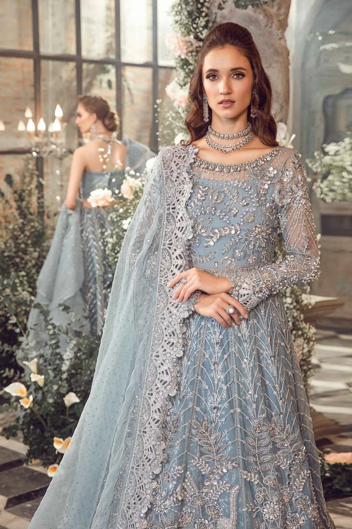 Maria B | Wedding Wear Hand Embellished Maxi Lehenga