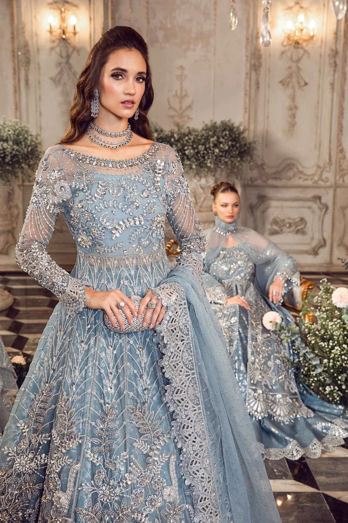 Maria B | Wedding Wear Hand Embellished Maxi Lehenga