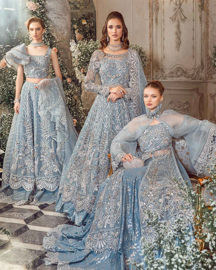 Maria B | Wedding Wear Hand Embellished Maxi Lehenga