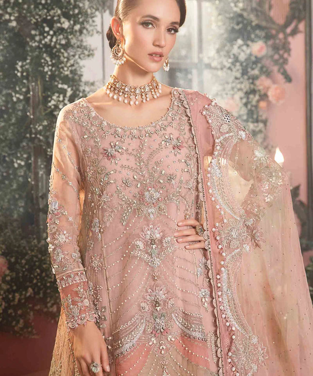 Maria B | Wedding Wear Hand Embellished Frock Lehenga