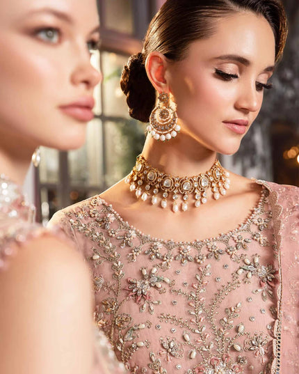Maria B | Wedding Wear Hand Embellished Frock Lehenga