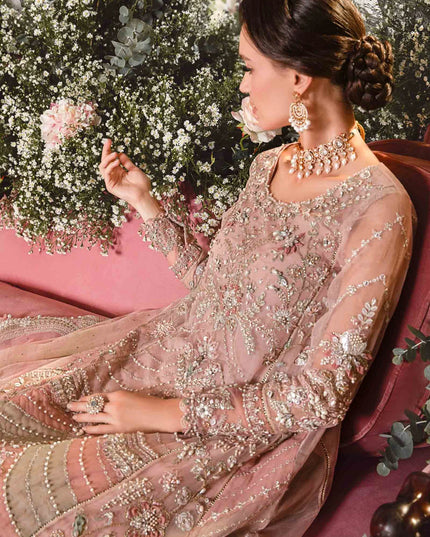 Maria B | Wedding Wear Hand Embellished Frock Lehenga