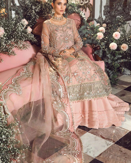 Maria B | Wedding Wear Hand Embellished Frock Lehenga