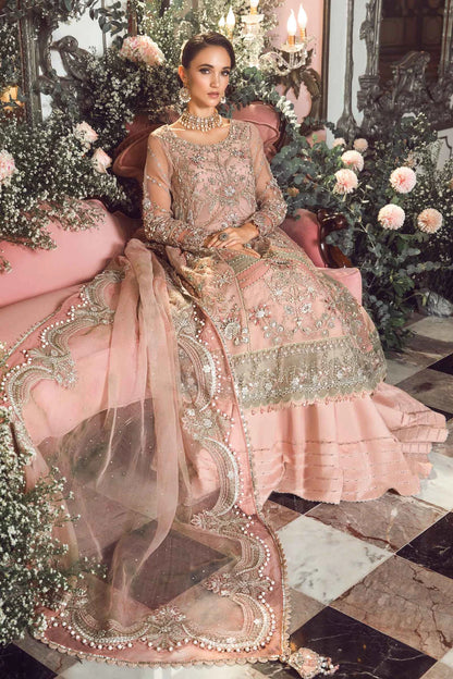 Maria B | Wedding Wear Hand Embellished Frock Lehenga