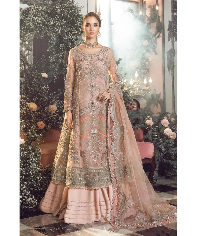 Maria B | Wedding Wear Hand Embellished Frock Lehenga