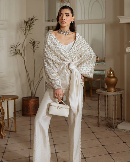 Diana | Off White Pure Silk Co Ord Set
