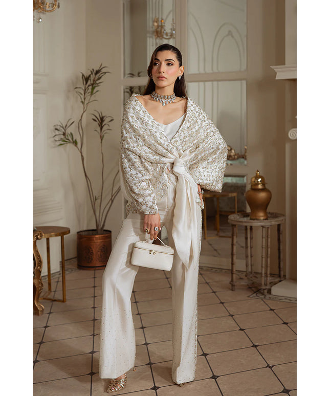 Diana | Off White Pure Silk Co Ord Set