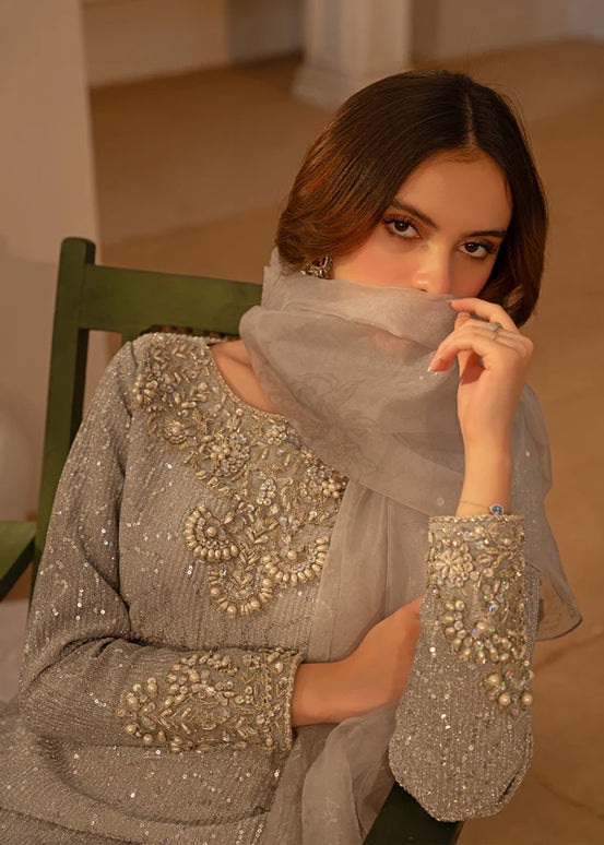 Sable | Silver Shimmer Moonlight Embellished Suit