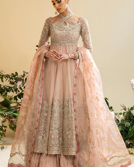 Zunera | Wedding Wear Embellished Frock Dress