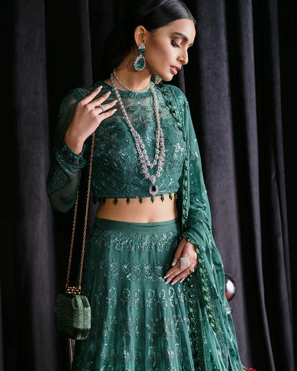 Imperial Ivy | Festive Wear Embroidered Lehenga