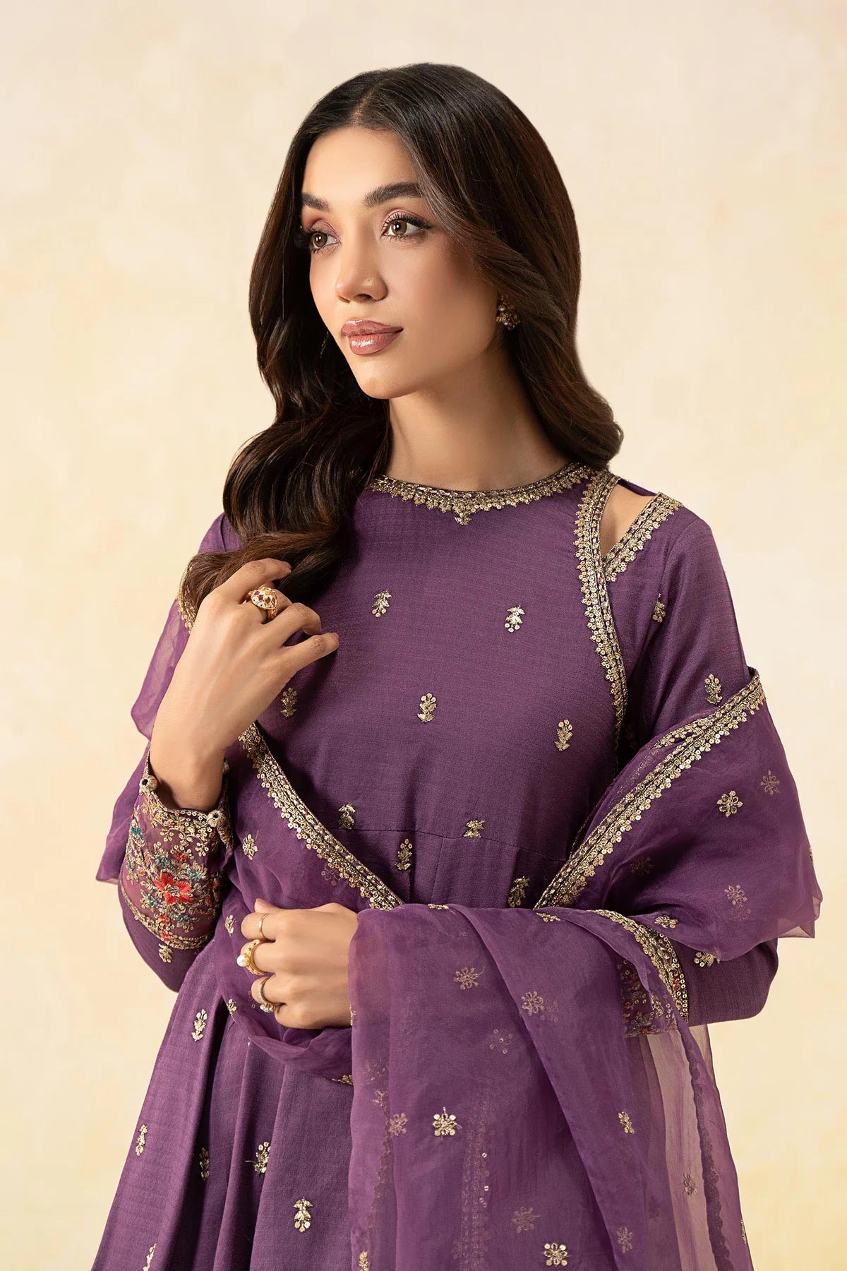 Maria B | Purple Embroidered Lawn Suit XLarge Maria B | Purple Embroidered Lawn Suit XLarge