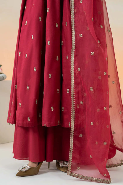 Maria B | Red Embroidered Lawn Suit