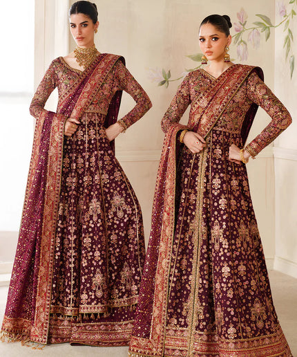 Heer Ranjhna | Embroidered Embellished Chiffon Wedding Dress
