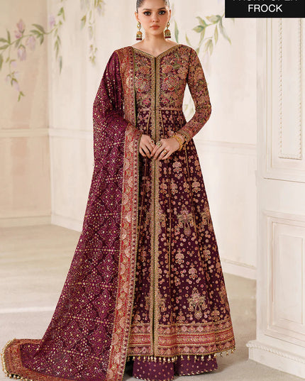 Heer Ranjhna | Embroidered Embellished Chiffon Wedding Dress