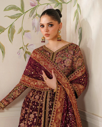 Heer Ranjhna | Embroidered Embellished Chiffon Wedding Dress
