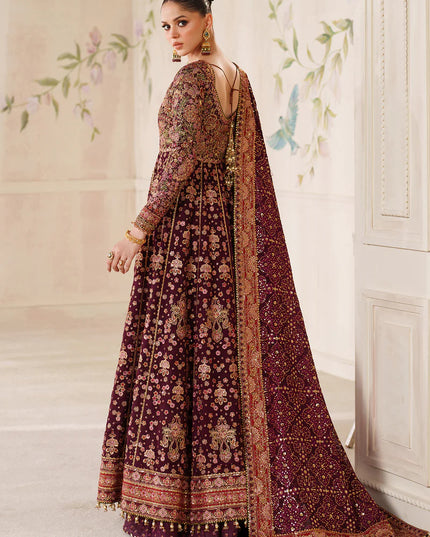 Heer Ranjhna | Embroidered Embellished Chiffon Wedding Dress