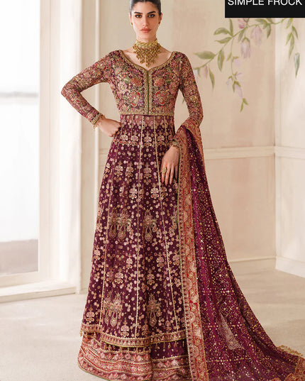 Heer Ranjhna | Embroidered Embellished Chiffon Wedding Dress