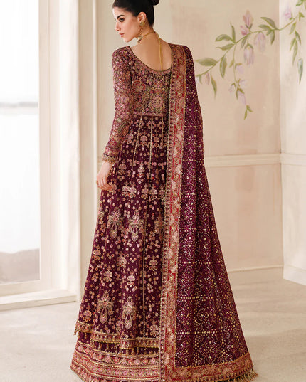 Heer Ranjhna | Embroidered Embellished Chiffon Wedding Dress