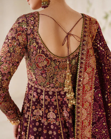 Heer Ranjhna | Embroidered Embellished Chiffon Wedding Dress