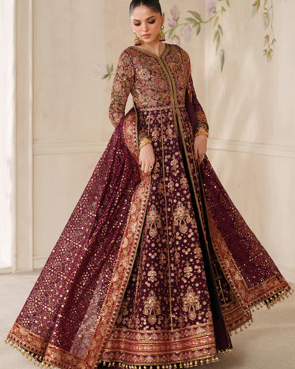 Heer Ranjhna | Embroidered Embellished Chiffon Wedding Dress