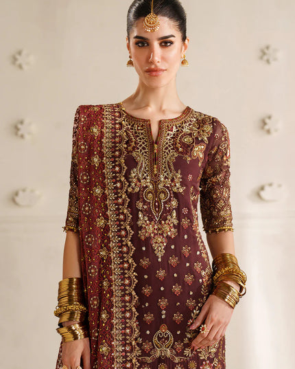 Parizaah | Chiffon Embroidered Wedding Dress