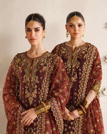 Parizaah | Chiffon Embroidered Wedding Dress