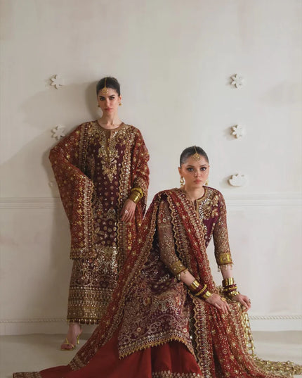 Parizaah | Chiffon Embroidered Wedding Dress