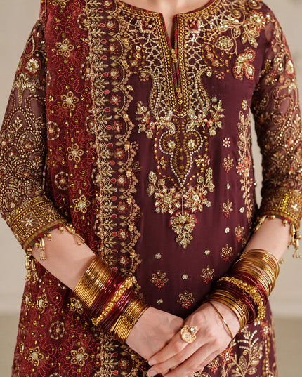 Parizaah | Chiffon Embroidered Wedding Dress