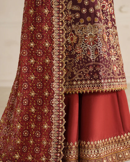 Parizaah | Chiffon Embroidered Wedding Dress