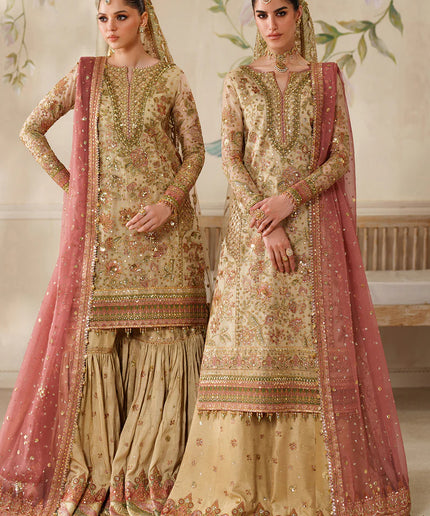 Zarqash | Embroidered Embellished Net Wedding Dress