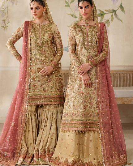 Zarqash | Embroidered Embellished Net Wedding Dress