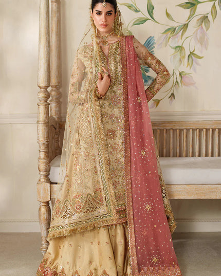 Zarqash | Embroidered Embellished Net Wedding Dress