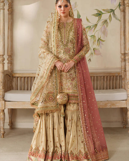 Zarqash | Embroidered Embellished Net Wedding Dress