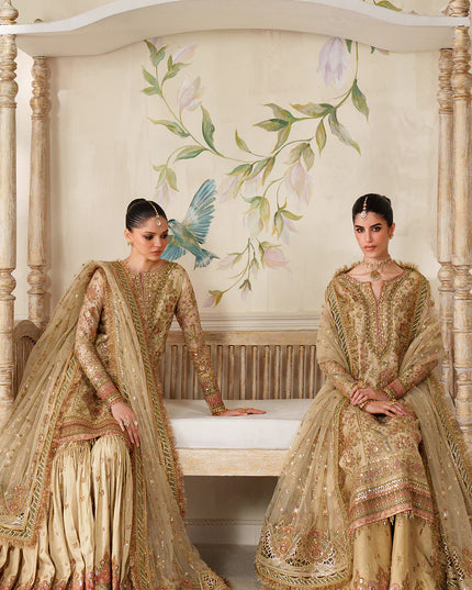 Zarqash | Embroidered Embellished Net Wedding Dress