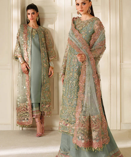 Zarmina | Embroidered Embellished Net Wedding Dress