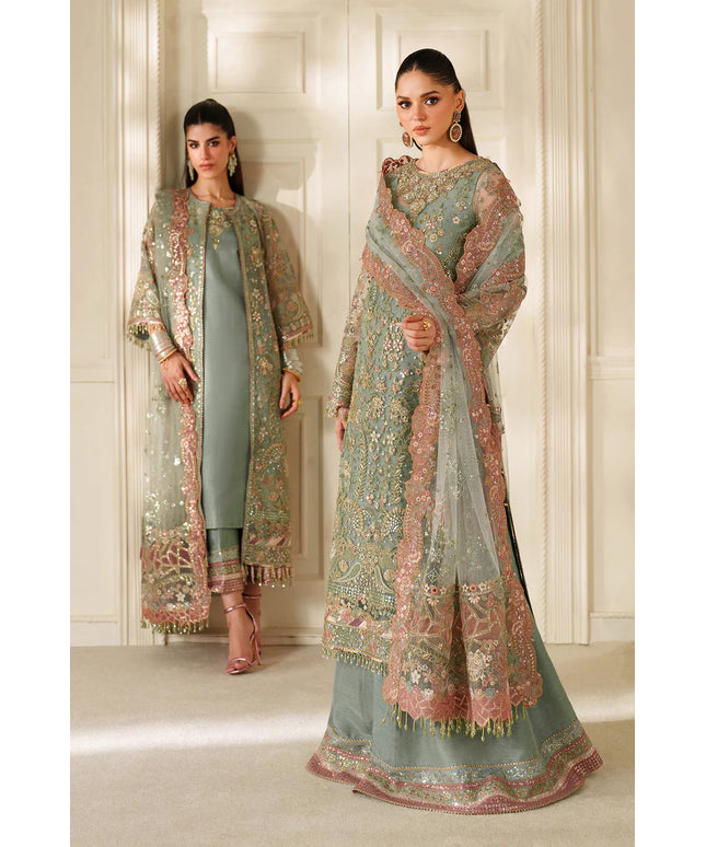 Zarmina | Embroidered Embellished Net Wedding Dress