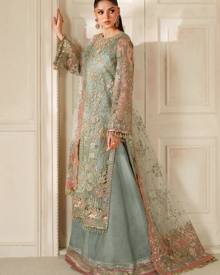 Zarmina | Embroidered Embellished Net Wedding Dress