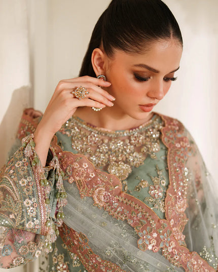 Zarmina | Embroidered Embellished Net Wedding Dress