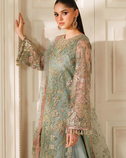 Zarmina | Embroidered Embellished Net Wedding Dress