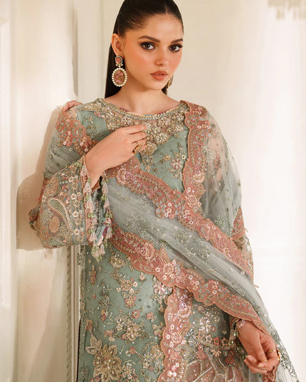 Zarmina | Embroidered Embellished Net Wedding Dress