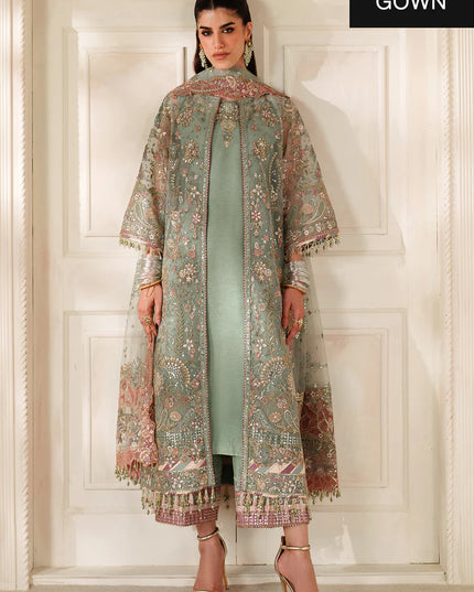 Zarmina | Embroidered Embellished Net Wedding Dress