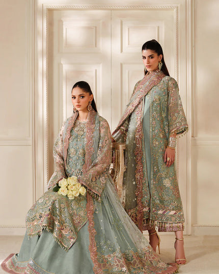 Zarmina | Embroidered Embellished Net Wedding Dress