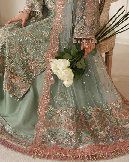 Zarmina | Embroidered Embellished Net Wedding Dress