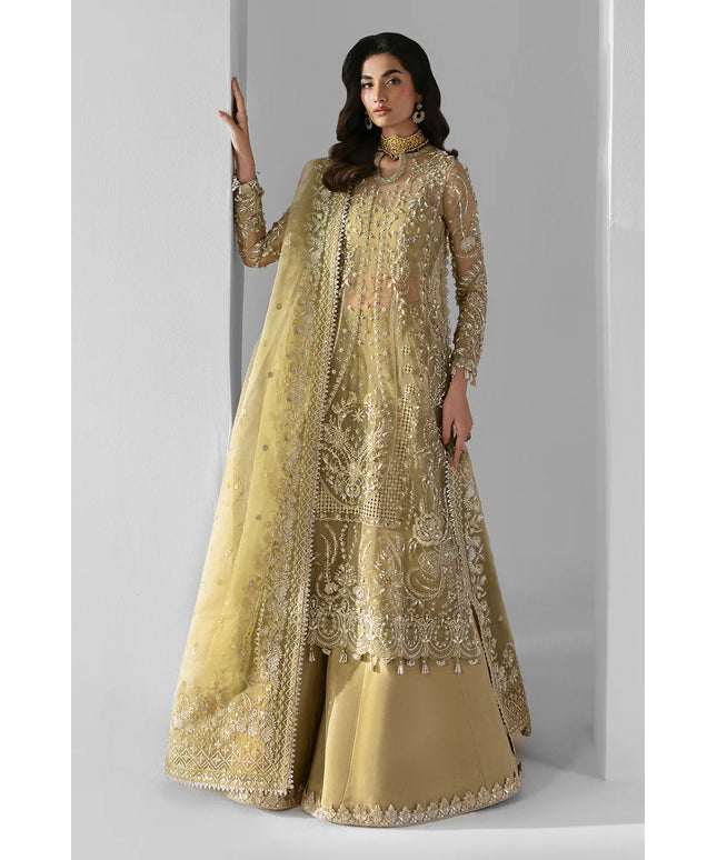 Elixir | Mint Green Organza Hand Embellished Sharara