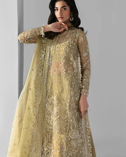 Elixir | Mint Green Organza Hand Embellished Sharara