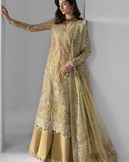 Elixir | Mint Green Organza Hand Embellished Sharara